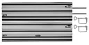 Guide rail aluminum 2 x 1000mm for hand-held circular saw