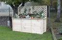 Raised bed 2 m with trellis attachment