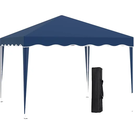 "Party tent pavilion height adjustable blue 2.95 x 2.95 x 2.60 m image"