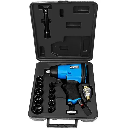 "Pneumatic screwdriver set 1/2 17 pieces image"