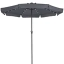Athens parasol with LED lighting, anthracite - Ø 3.3m