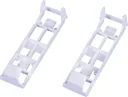 Wheel chock holder set, 2 pieces, screw-on