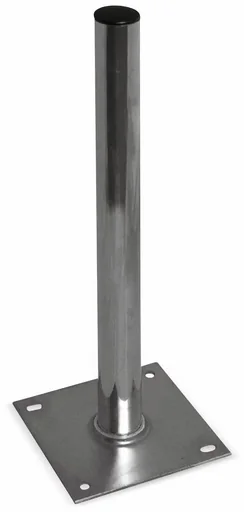 "Steel base 60 cm, 48 mm tube, plate 19 x 19 cm image"
