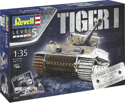 "Tiger I Ausf.E 75th Anniversary Gift Set in 1/35 Scale - 335 Individual Parts image"