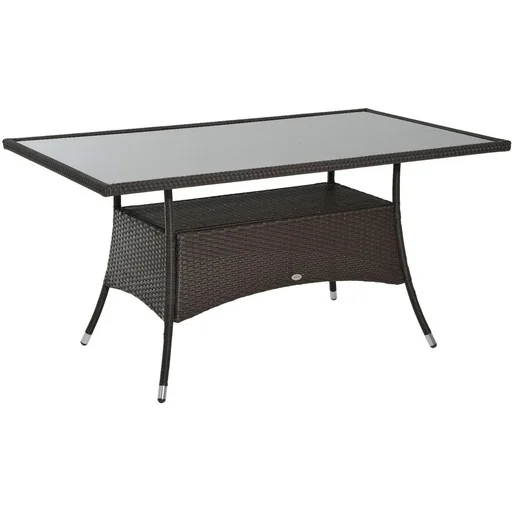 "Garden table with additional storage space image"