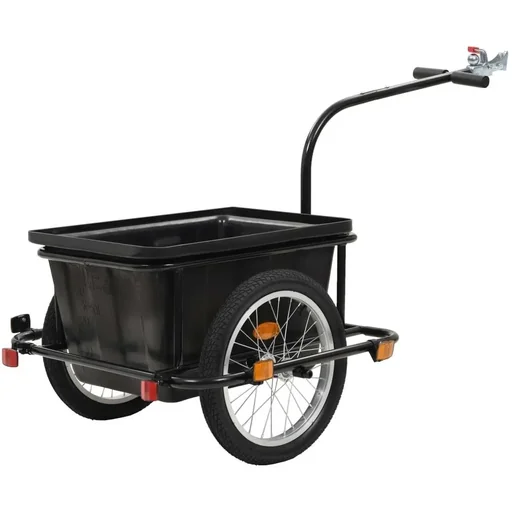 "Bicycle trailer 50 L black image"