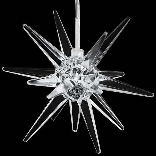 "Christmas star LED - 7 colors - acrylic - Christmas decoration - white image"